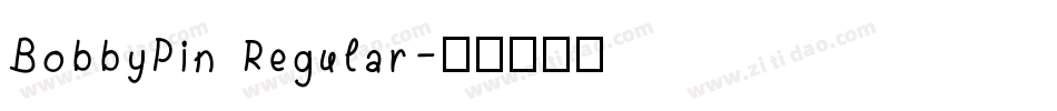 BobbyPin Regular字体转换